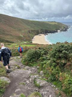 Looking over Portheras Cove